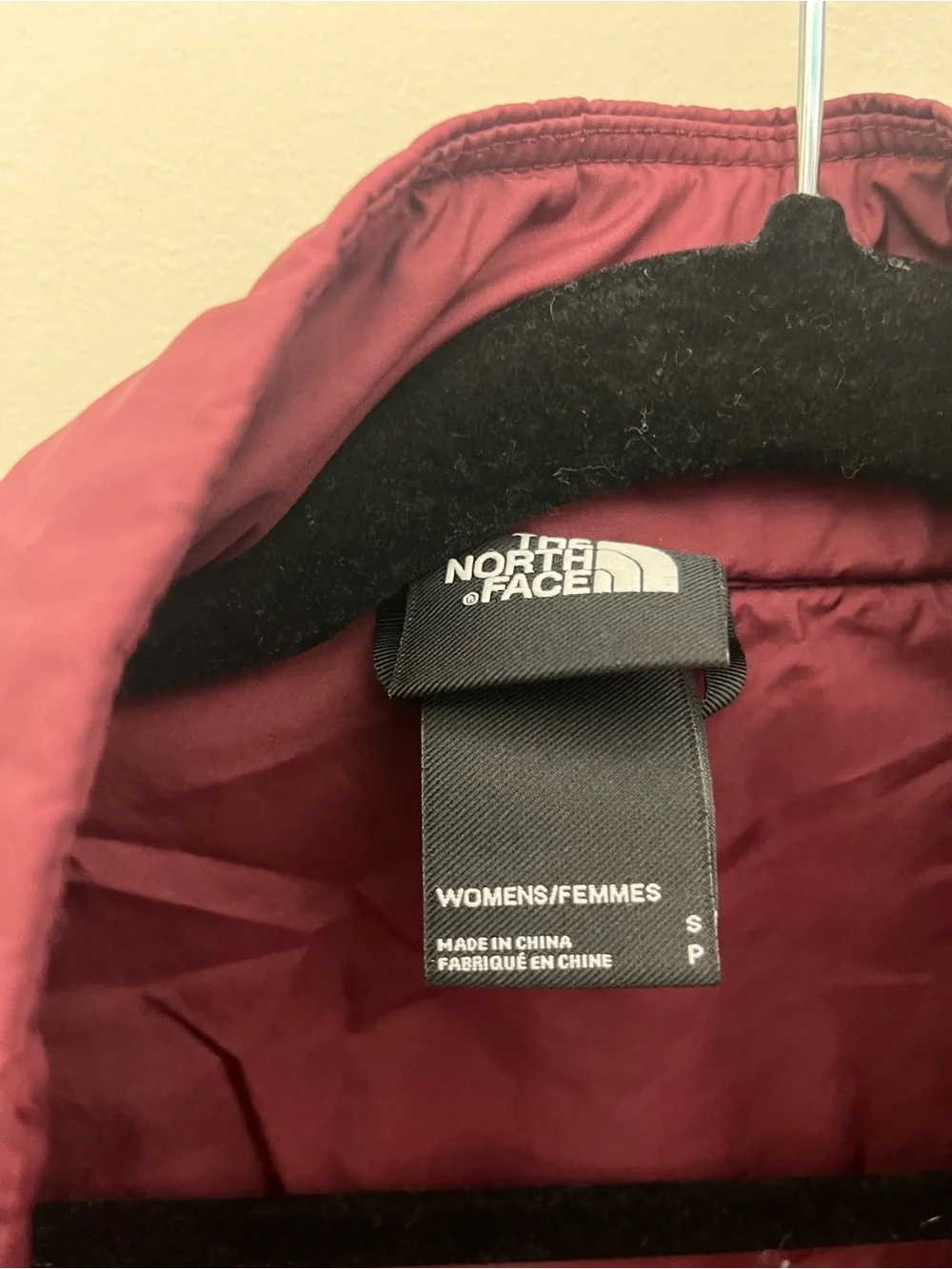 The North Face Women's Burgundy Quilted Puffer Jacket
